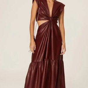 A.L.C. Burgundy Midi Dress